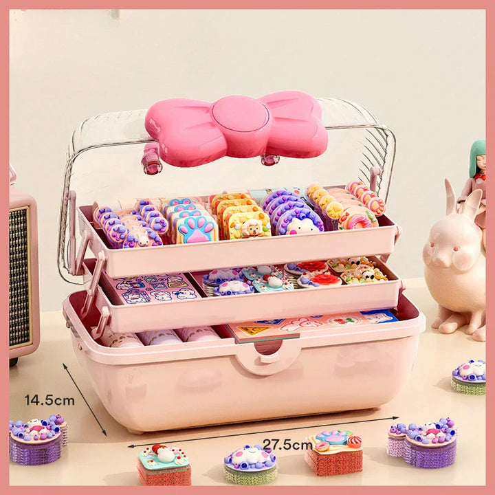 Rynx | Multi-layer Hair Accessories Storage Box for Girls Hairpin Organizer Large Capacity Jewelry Case Hairband Hairband Stand