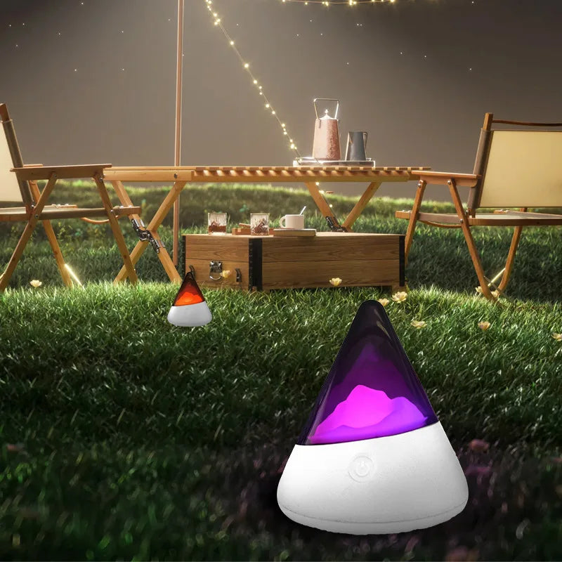 Lisslune | Wireless LED Iceberg Night Light – Modern Design for Relaxed Lighting