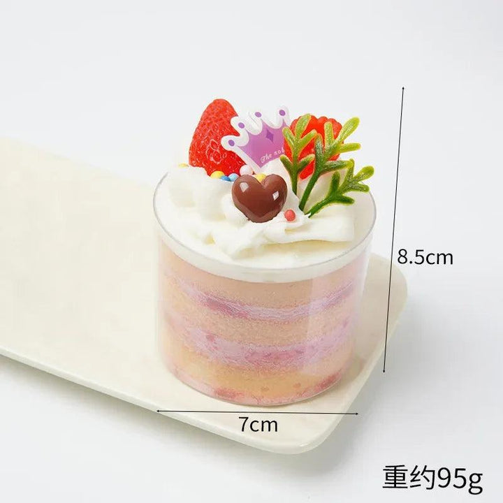 Lisslune | Charming Realistic Artificial Cupcake Decoration - 8.5 cm PVC Dessert Display