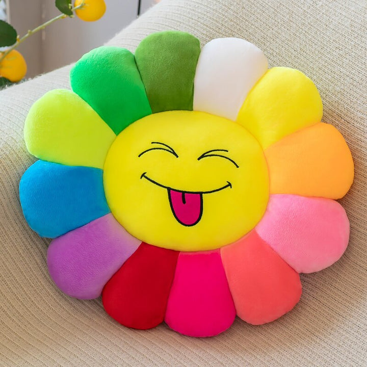 Lisslune | Colorful Sunflower Plush Comfort Seat Cushion