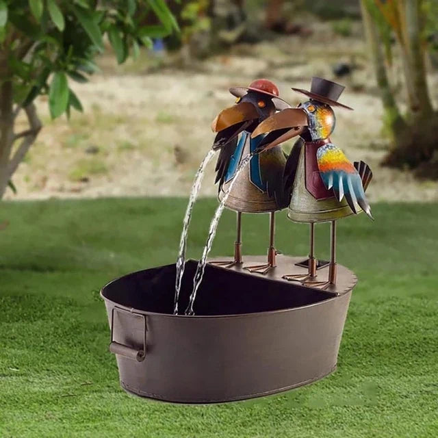 Lisslune | Animal Figures | Enchanting Waterfall Fountain for Outdoors