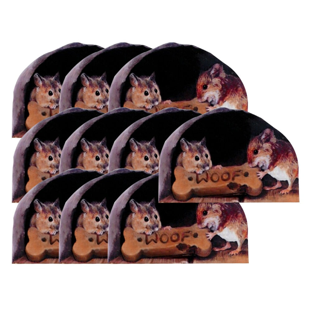 Lisslune | 3D Mouse Hole Funny Wall Stickers