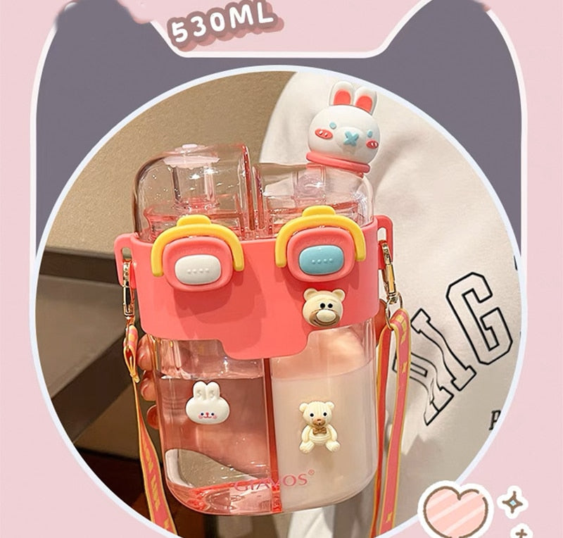 Lisslune | Double-Bin Drink More Kids Water Bottle