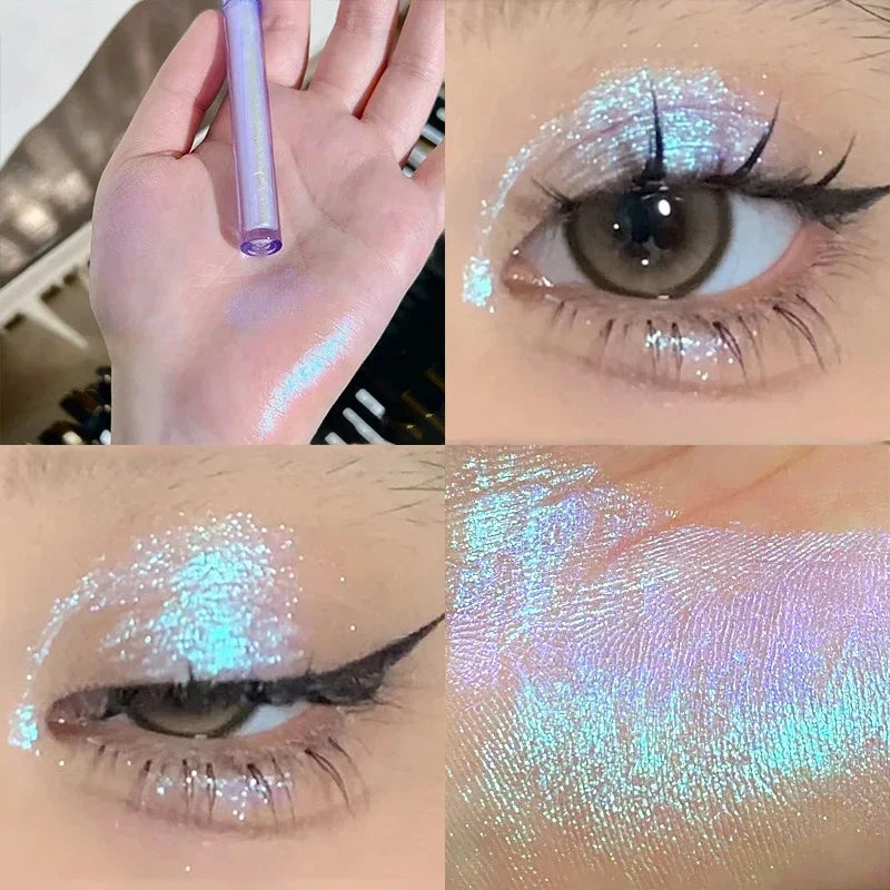 Rynx | Multichrome shimmer eyeshadow glitter highlighter liquid eyeshadow chameleon eye makeup high gloss pearl shiny eyeshadow