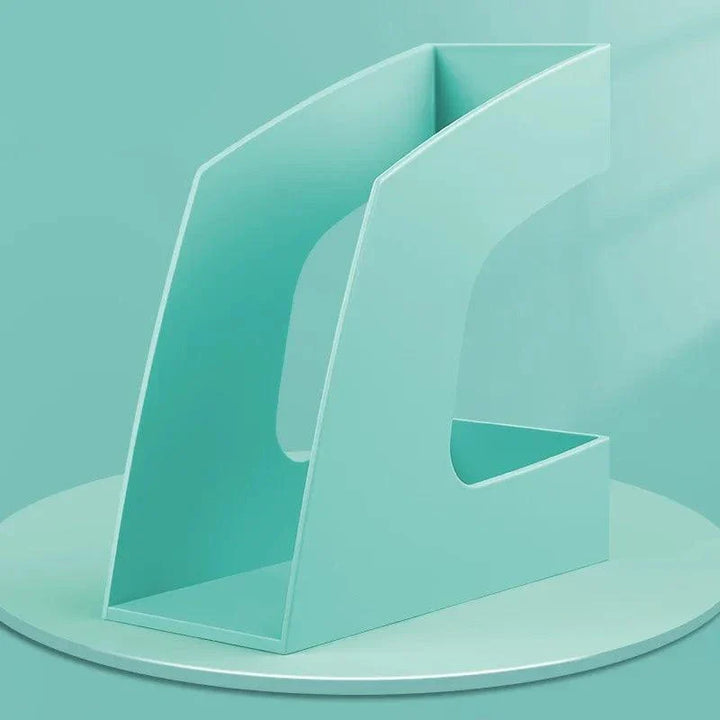 Lisslune | Slim Plastic Desktop Book Organizer - Versatile Document and Magazine Storage Solution for School and Office