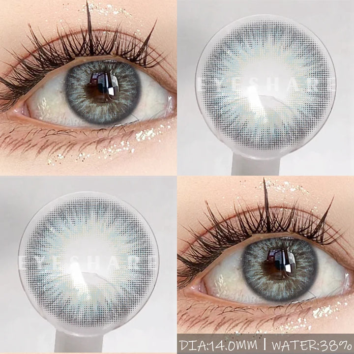 Rynx | Naturally colored contact lenses for the eyes 1 pair brown pupil contact lenses Fashion blue lenses annually cosmetic gray contact lenses