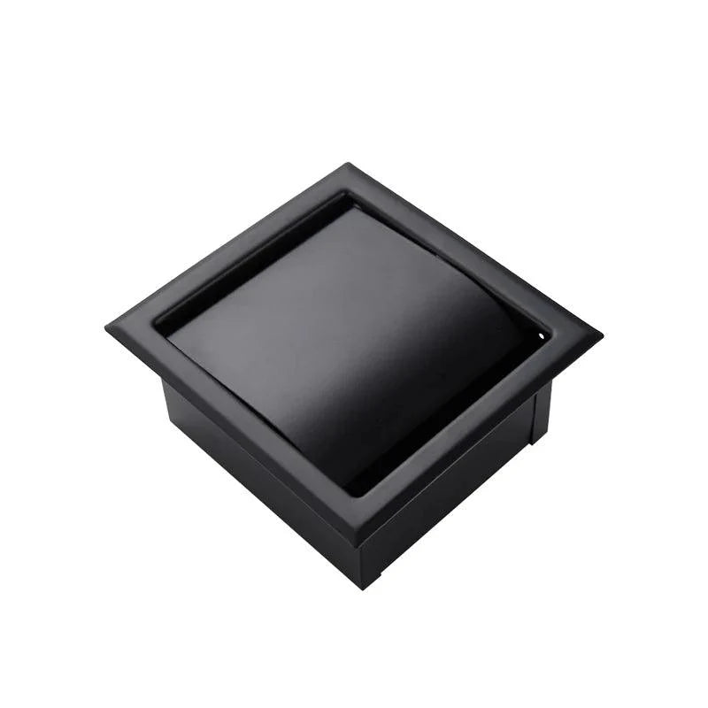 Lisslune | Modern Matte Black Wall-Mounted Toilet Paper Holder for Chic Bathrooms