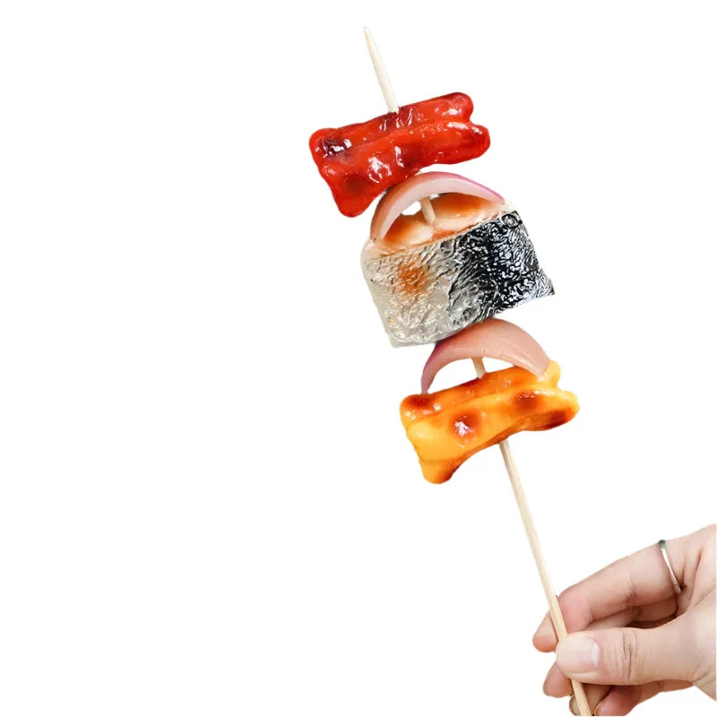 Lisslune | Realistic Barbecue Simulation Skewers for Creative Cooking Displays and Fun Play