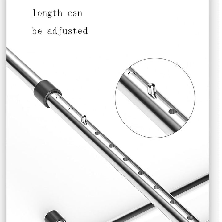 Lisslune | Stainless Steel Foldable Balcony Clothes Hanger