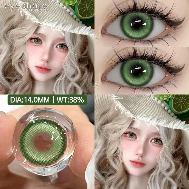 Rynx | 2-piece Halloween Colorful Contact Lenses Cosplay Eye Lenses Anime Colored Lenses Red Contact Seasonal Lenses Fashion Makeup Lenses