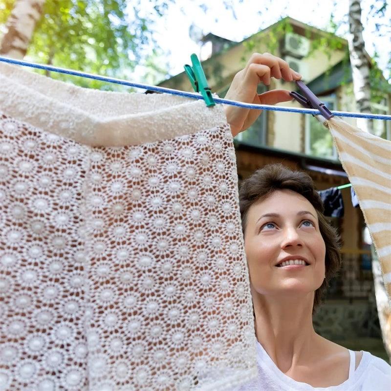 Lisslune | 20m Heavy-Duty Steel Wire Clothesline - Perfect for Indoor and Outdoor Use