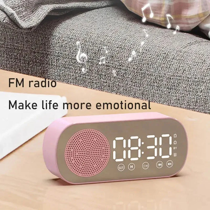 Lisslune | Digital Alarm Clock with Bluetooth Speaker & FM Radio