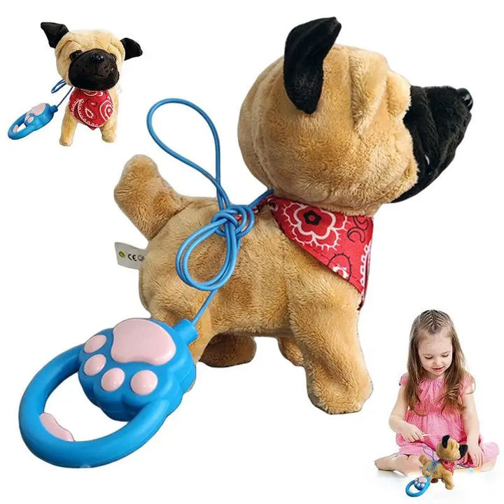 Lisslune | Interdraft Plush Puppy Toy – Electronic Pet with Remote Control & Leash – Walking & Barking Dog for Kids
