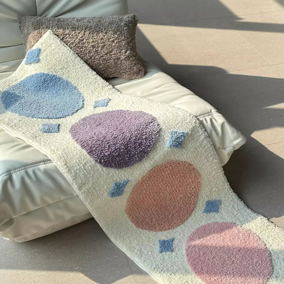 Rynx | Long Tufting Moon Star Bedroom Carpet Soft Geometric Mat Hallway Bedside Rug Kids Foot Pad Aesthetic Living Room Decor