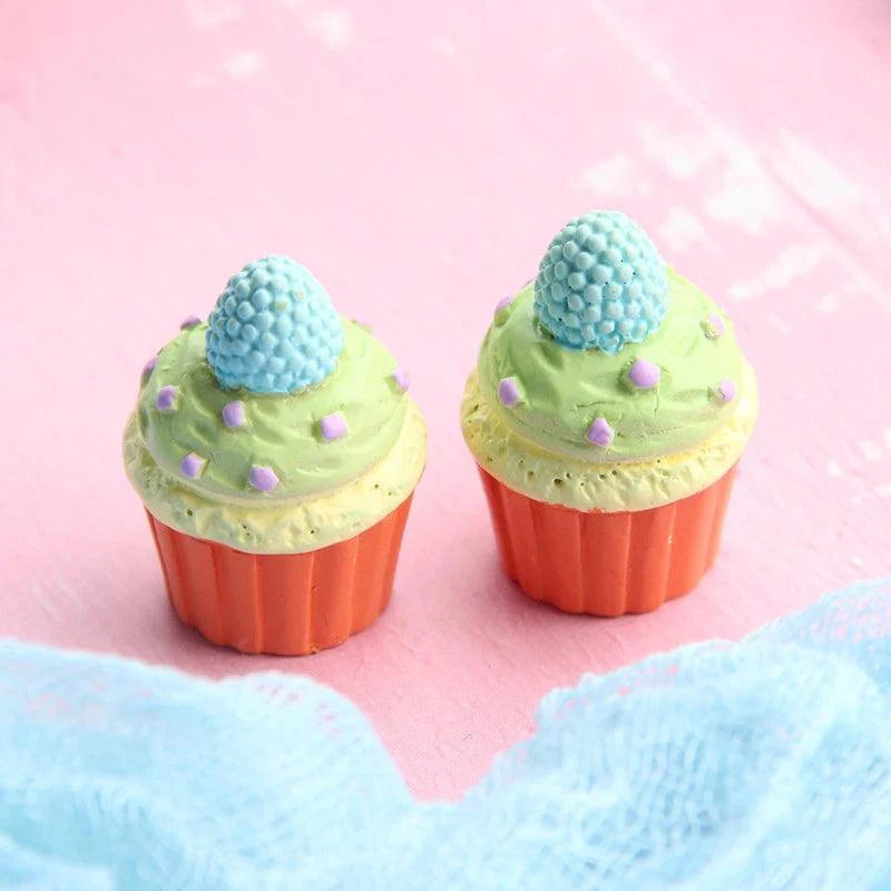 Lisslune | Kawaii 5-piece Miniature Strawberry Heart & Star Resin Cupcake Making Set