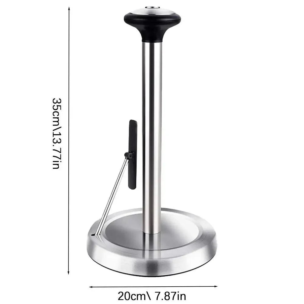 Lisslune | Elegant kitchen roll holder made of stainless steel with dual mounting options