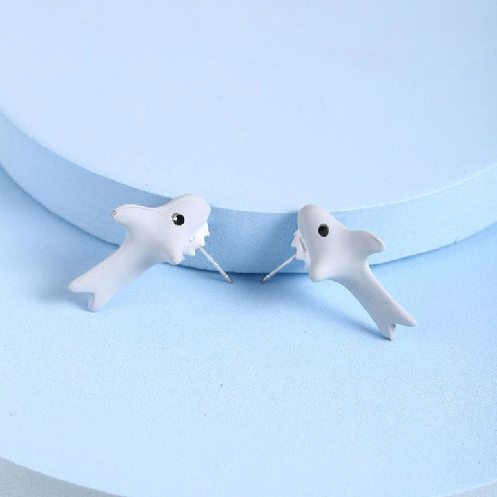 Lisslune | Cute Biting Animal Earrings (1 Pair)