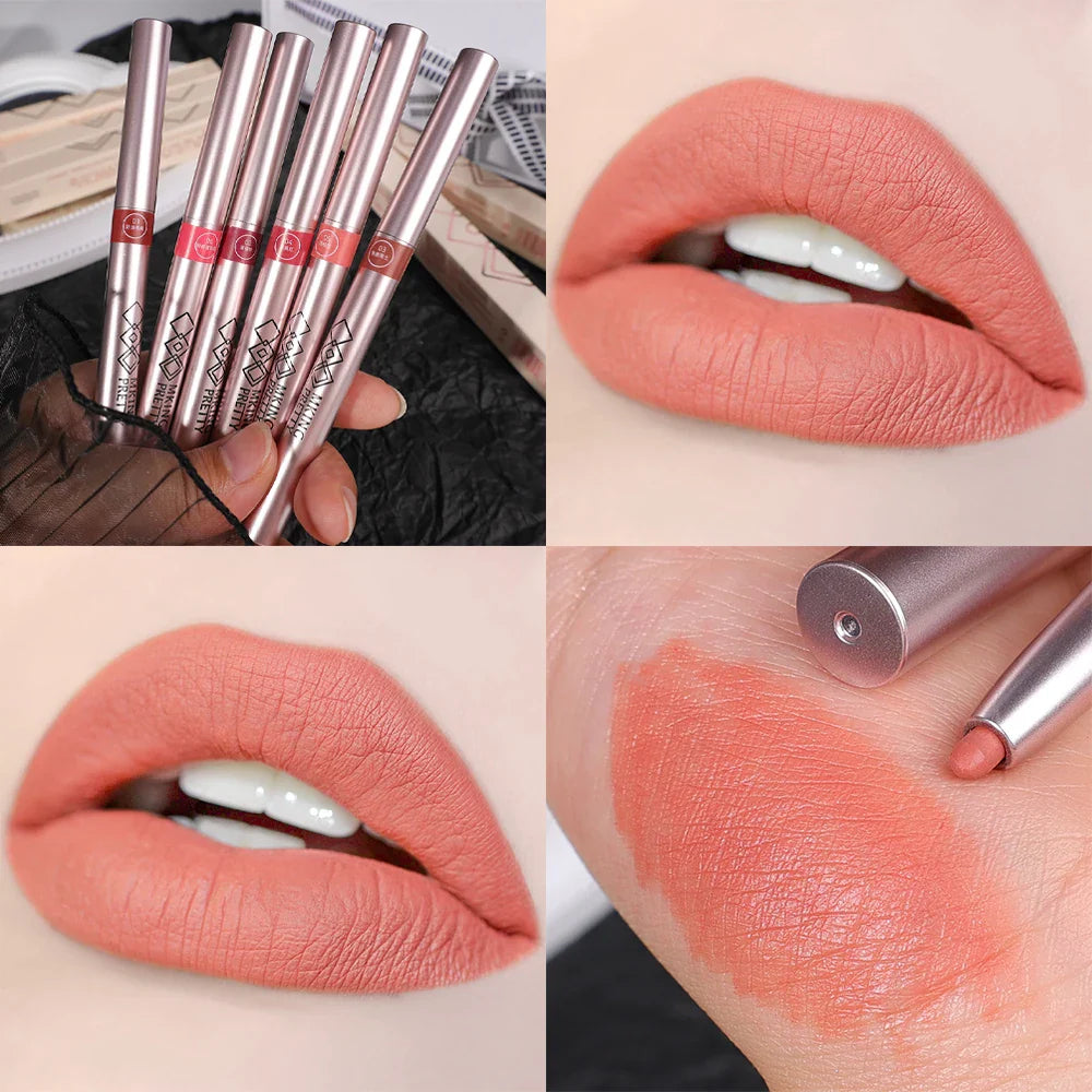 Rynx | Matte Smooth Waterproof Lipstick Velvet Nude Lipstick Pen Sexy Reddish Brown Pigments Makeup Long-lasting Lip Color Cosmetics