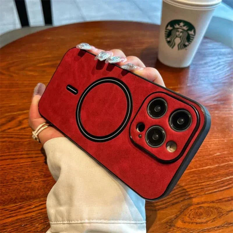 Lisslune | Deer Leather iPhone Case MagSafe Wireless Charging