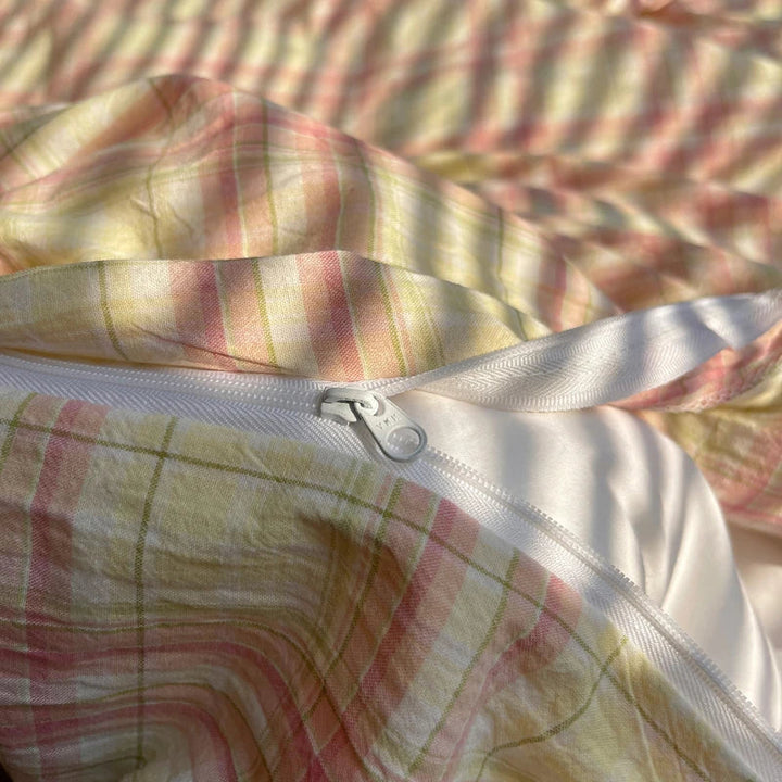 Rynx | 100% Cotton Soft Bedding Set Striped Print Duvet Cover with Pillowcase Bedding Bedspread Pillowcases Duvet Sets