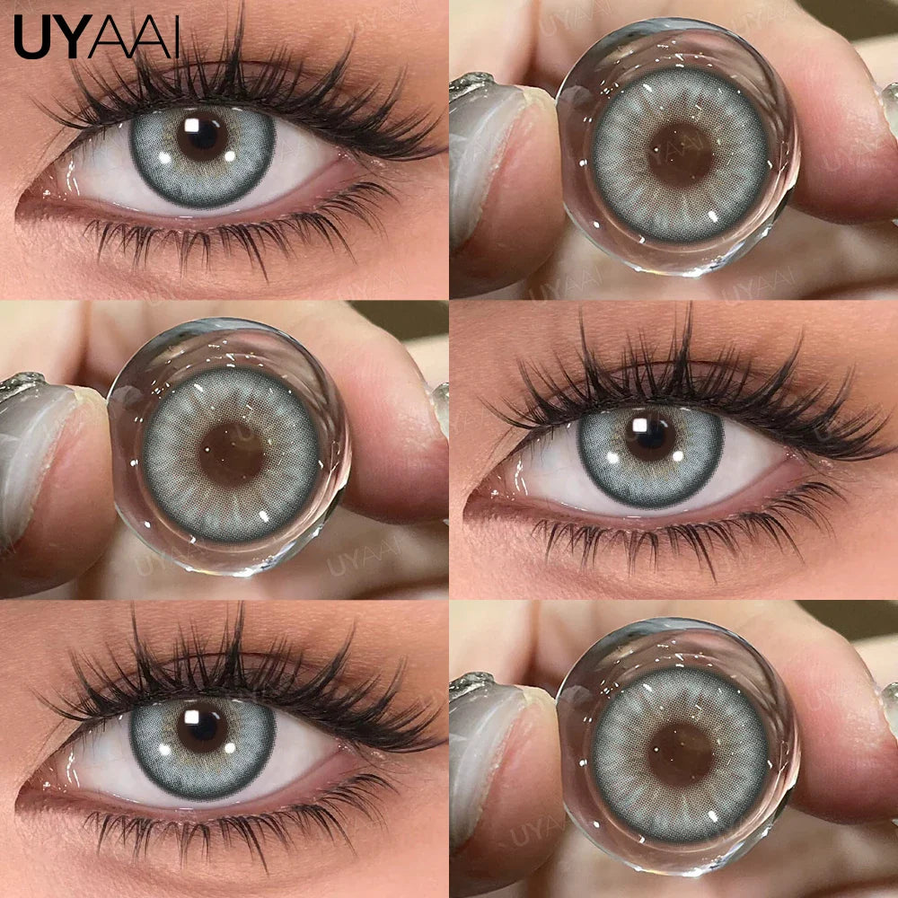 Rynx | 1 Pair Colored Pupils for Eyes Green Eye Color Lenses Brown Natural Looking Eye Lenses High-Quality Gray Lenses Soft Pupils