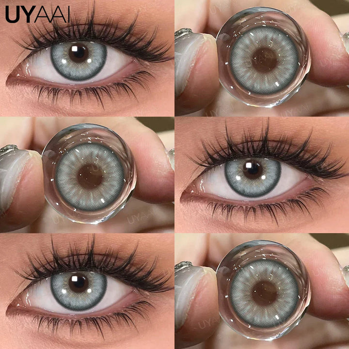 Rynx | 1 Pair Colored Pupils for Eyes Green Eye Color Lenses Brown Natural Looking Eye Lenses High-Quality Gray Lenses Soft Pupils