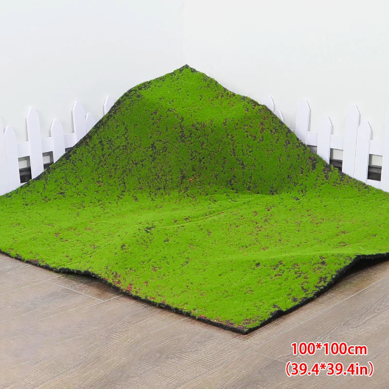 Rynx | 50/100cm 11Styles Artificial Turf Carpet Artificial Moss Grass Garden Landscape Rolls Festival Wedding Decoration Mats Carpet