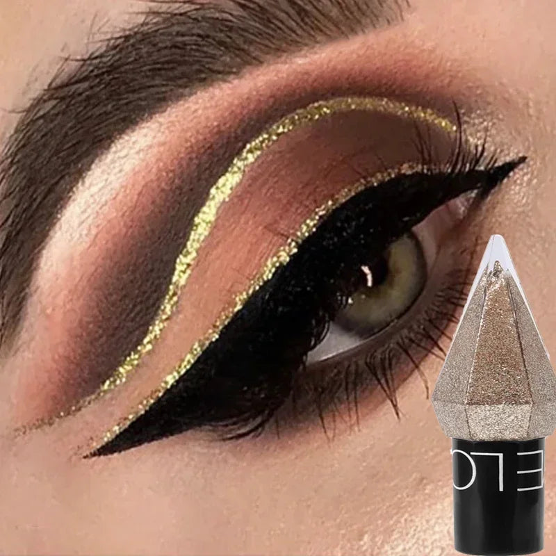 Rynx | Pearl Diamond Gold Liquid Eyeshadow Eyeliner Stick Waterproof Glitter Sequins Rose Gold White Eyeliner Pencil Korean Makeup