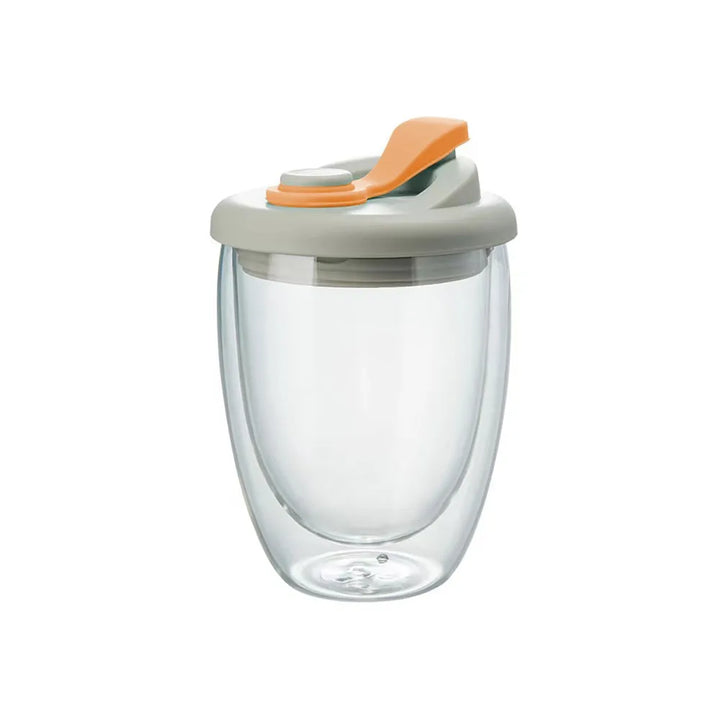 Skorter | Leak-Proof Double Wall Glass Transparent Mug