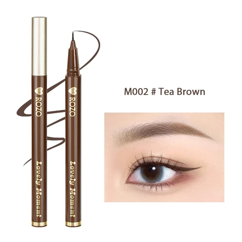 Rynx | Ultra-fine liquid eyeliner waterproof glitter matte black brown shimmering eyeliner lying silk moth pencil eye beauty party makeup tools