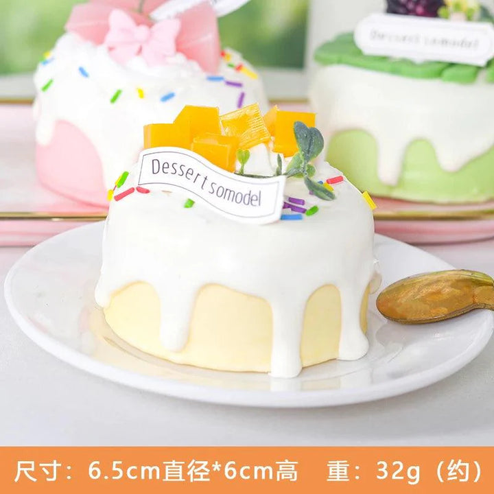 Lisslune | Realistic Dessert Cup Ornaments Set - 1/6PCS Simulation Cake Props for Stunning Photography and Decoration