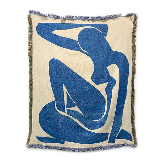 Lisslune | blue silhouette blanket