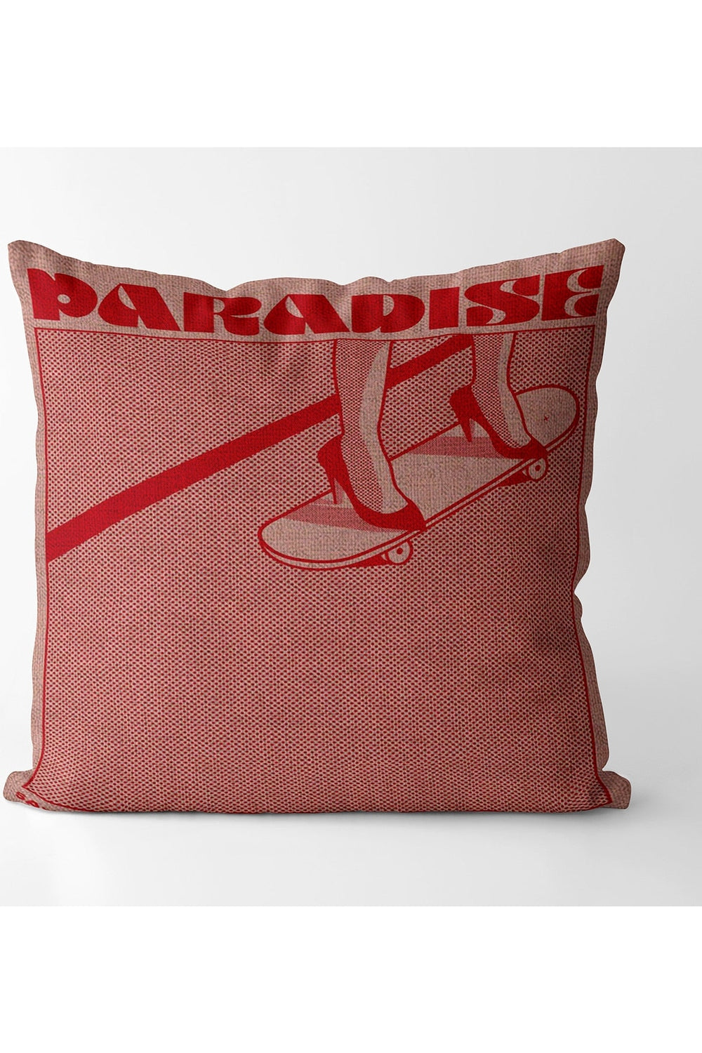 Lisslune | Pink square decorative pillowcase