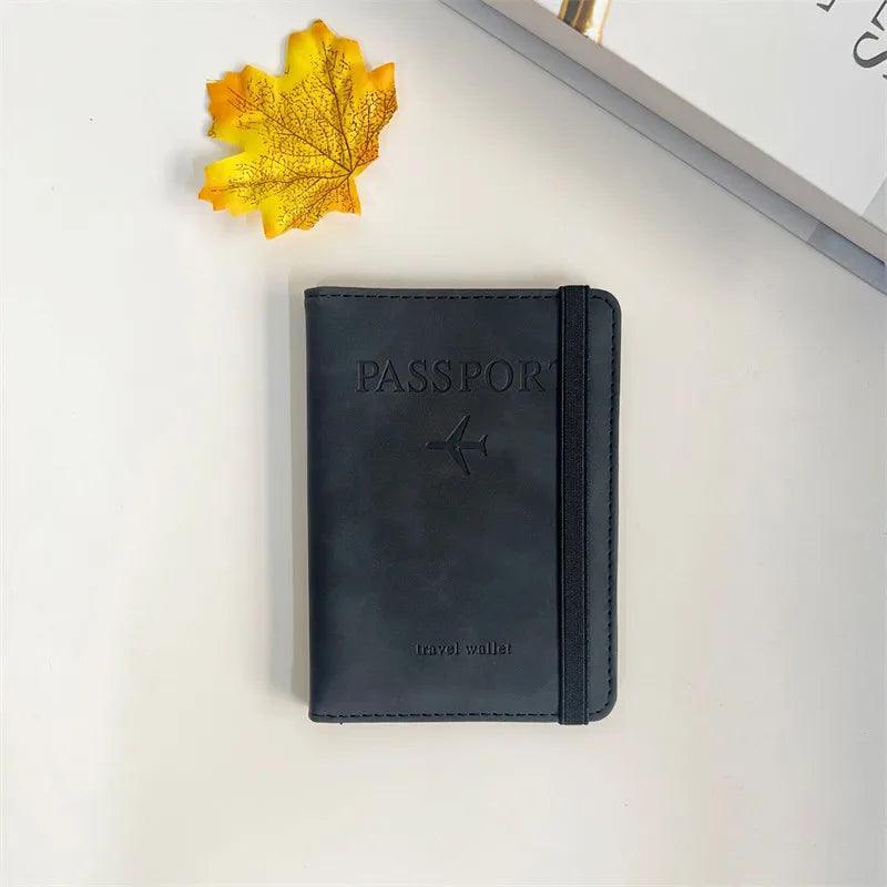 Lisslune | Stylish Genuine Leather RFID Passport Holder for Trendy Travelers