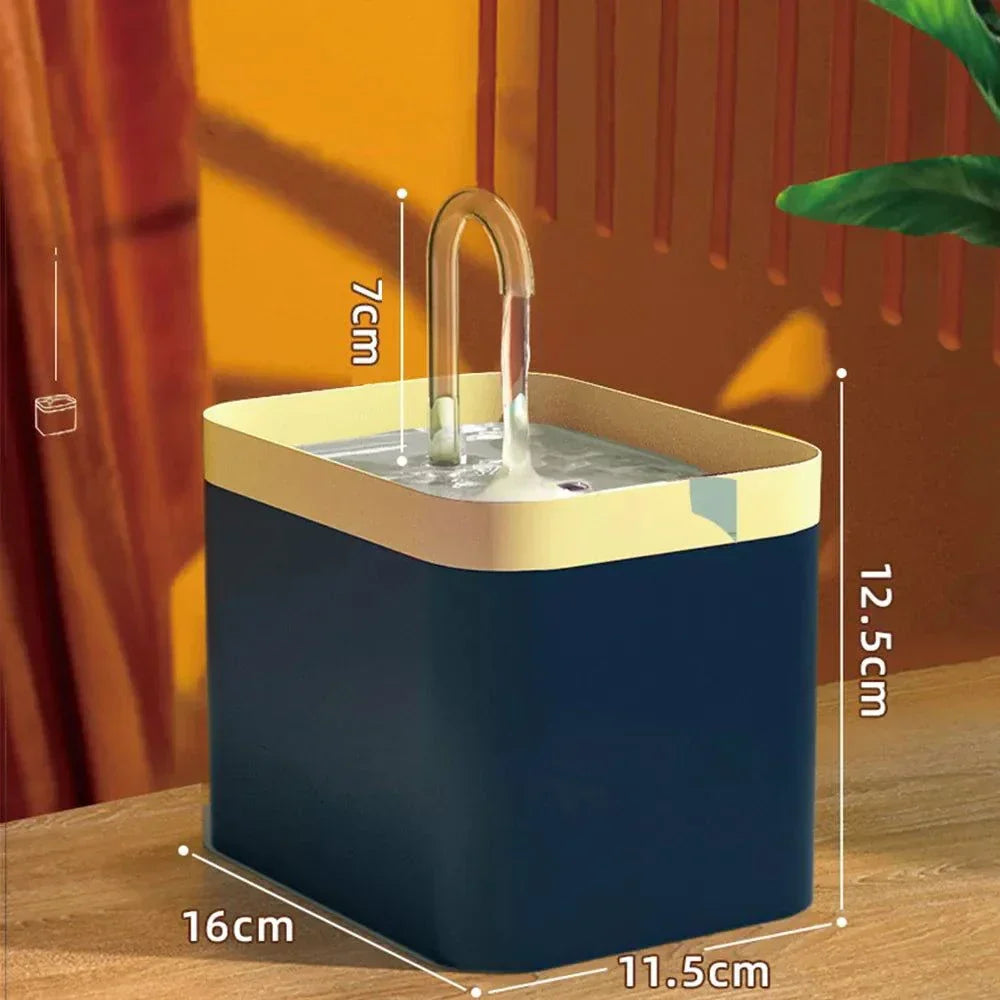Lisslune | Ultra-quiet Pet Water Fountain with Intelligent Filtration - 1.5 l Stainless Steel