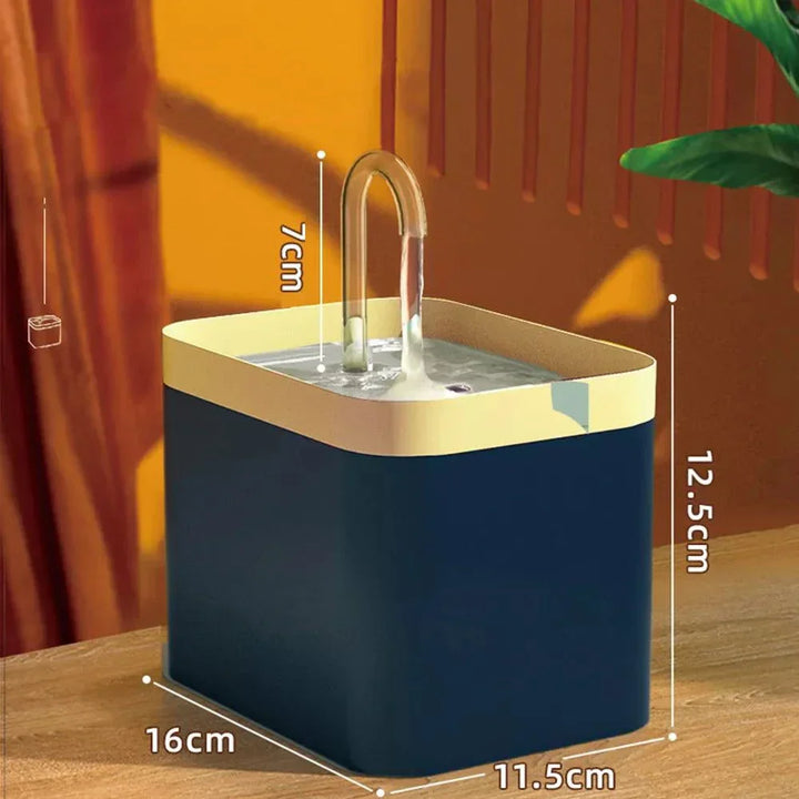 Lisslune | Ultra-quiet Pet Water Fountain with Intelligent Filtration - 1.5 l Stainless Steel