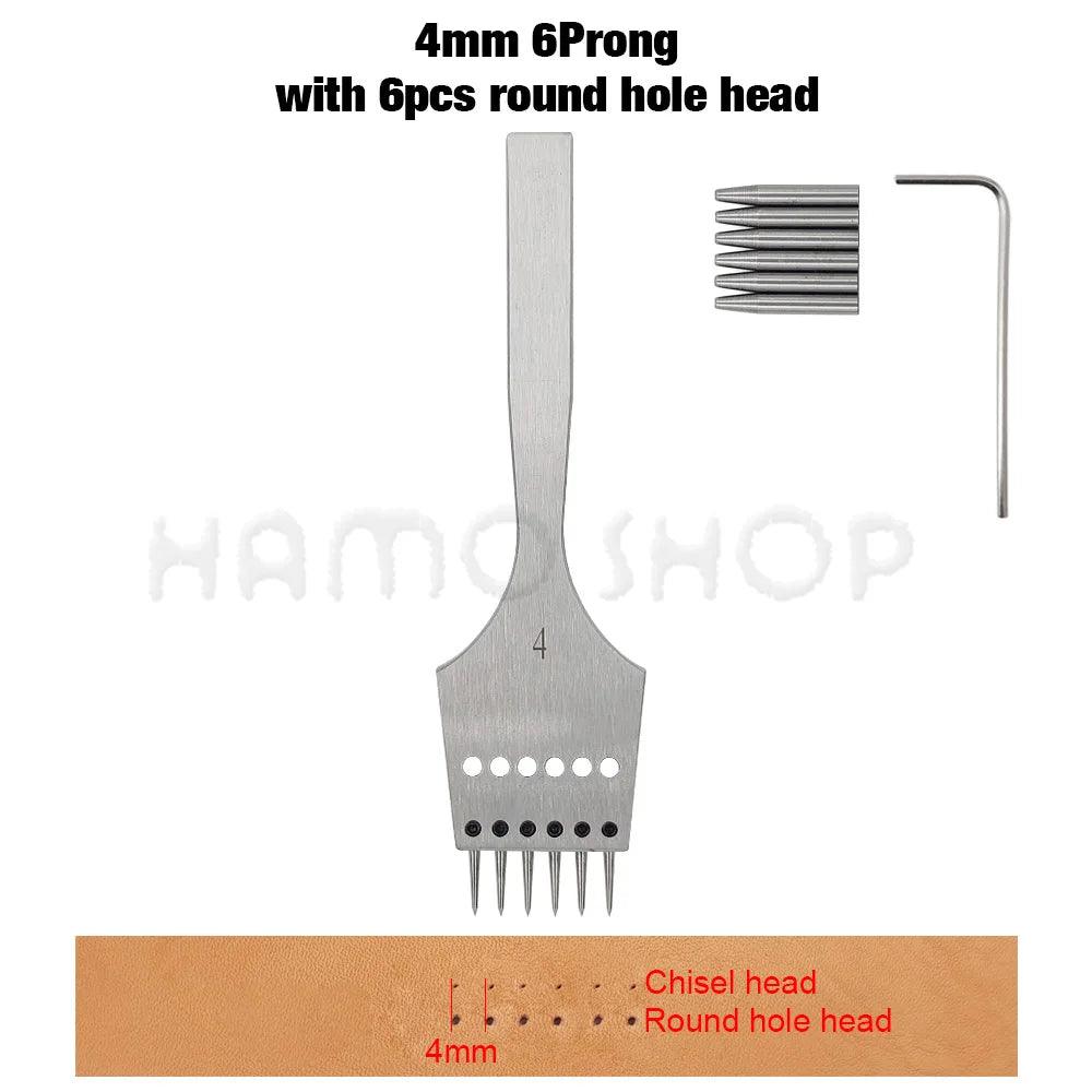 Lisslune | Premium Replaceable Round Chisel Tool Set for Leatherworking