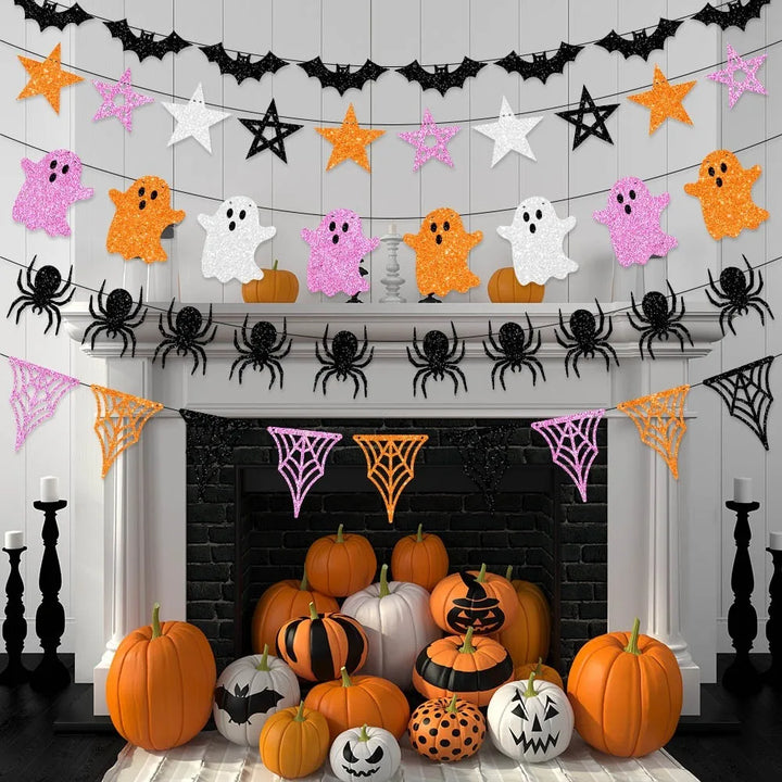 Rynx | Creative 3D Bat Wall Stickers Halloween Decorative Wall Stickers Happy Halloween Party Supplies Background Wall Decoration
