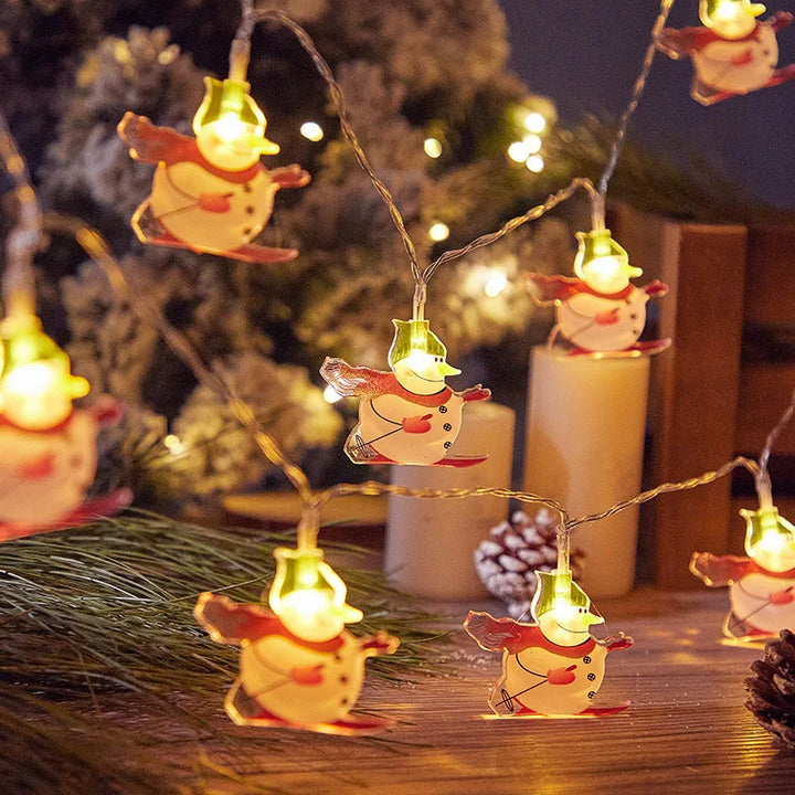 Rynx Christmas Tree LED Fairy Light String 1.5M 10LED Xmas Hanging Light Fairy Light Garland Home Decor Ornament New Year Gifts