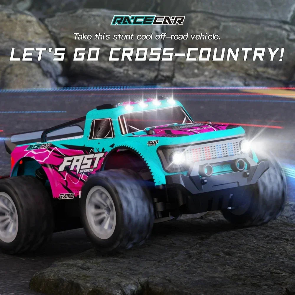 Lisslune | 1:16 RC Car with LED Lights – High-Speed Off-Road Adventure