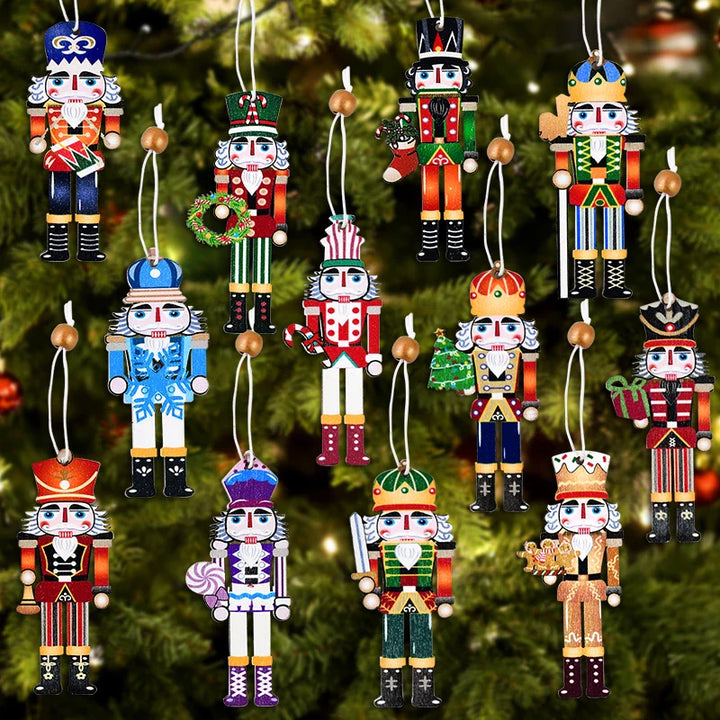 Rynx Christmas Wood Pendant Gingerbread Man Gnome Christmas Tree Hanging Decoration Noel Navidad Decorations for Home New Year Gift