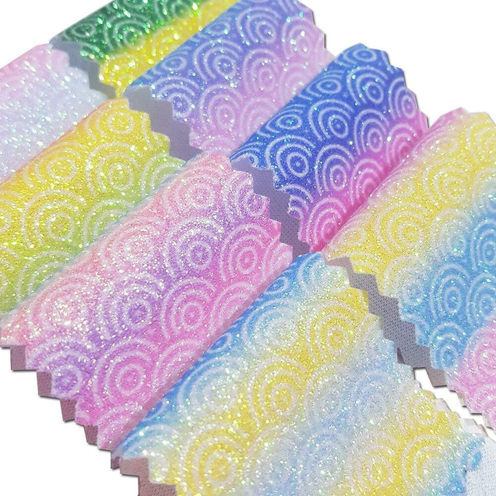 Lisslune | Vibrant Glitter Faux Leather Craft Roll - Ignite Your Creative Projects
