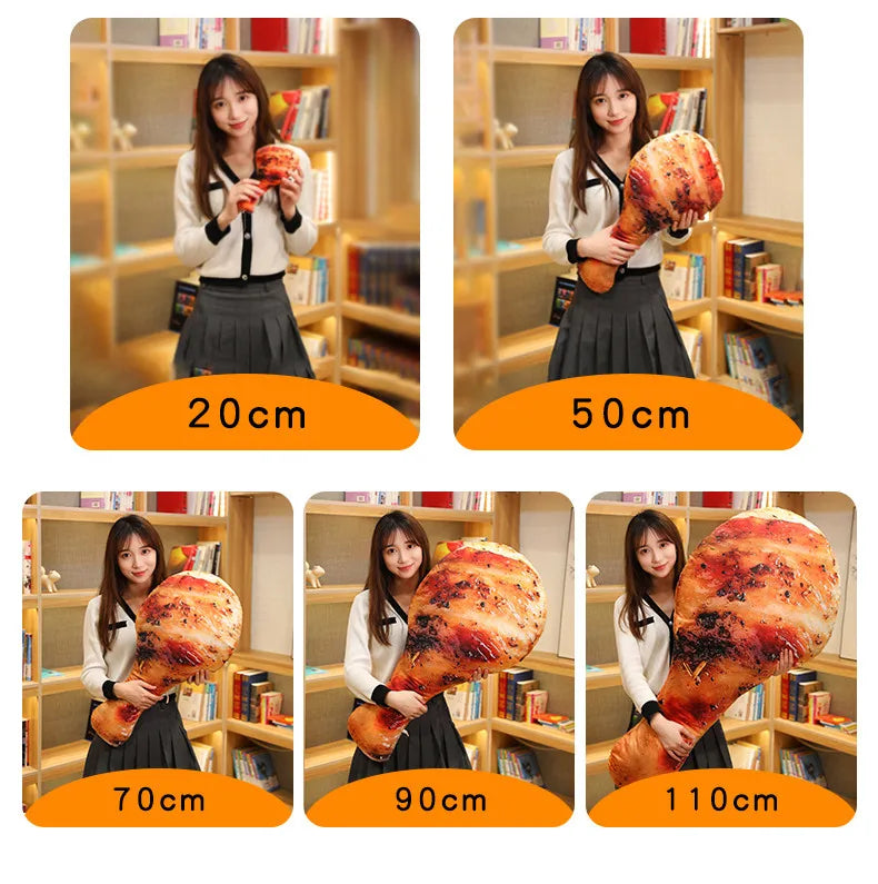 Lisslune | Realistic Food Chicken Leg Plush Toy