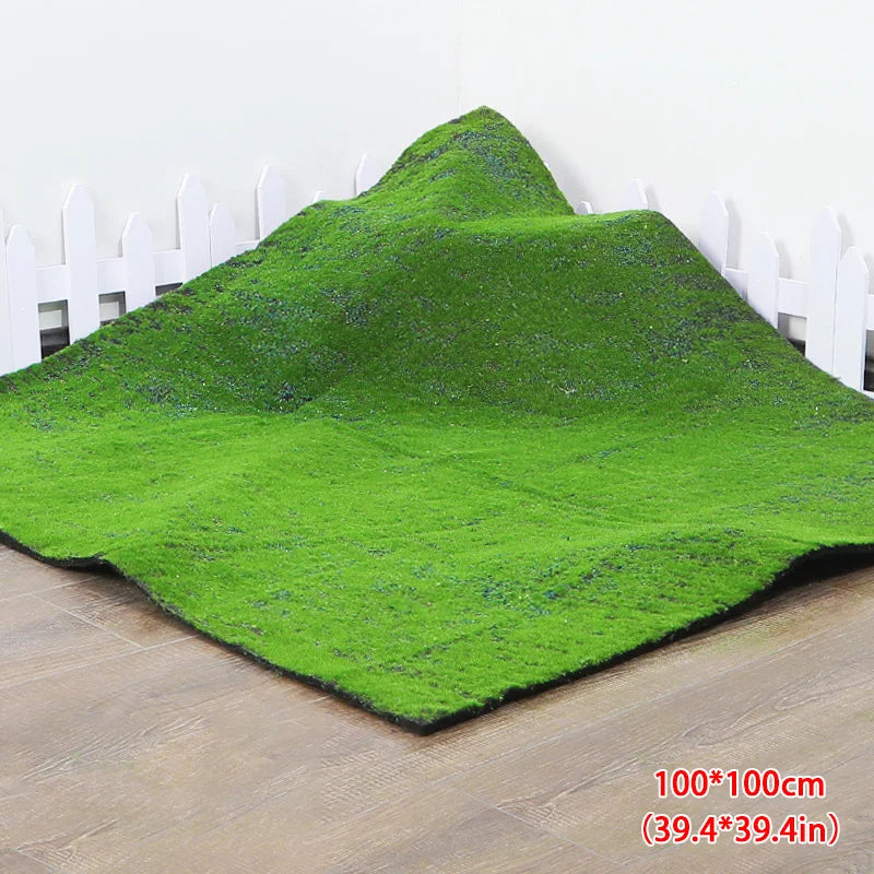 Rynx | 50/100cm 11Styles Artificial Turf Carpet Artificial Moss Grass Garden Landscape Rolls Festival Wedding Decoration Mats Carpet