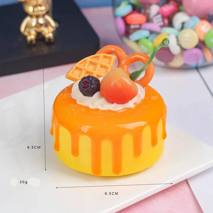 Lisslune | Realistic Artificial Sea Salt Room Cake Model - Ideal for Events, Home Decor, and Restaurant Displays
