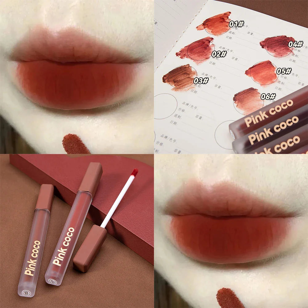 Rynx | Fog Texture Lip Gloss Matte Water Liquid Lipstick Moisturizing Lip Gloss Long-lasting Sexy Lips Tint Makeup Korean Cosmetics