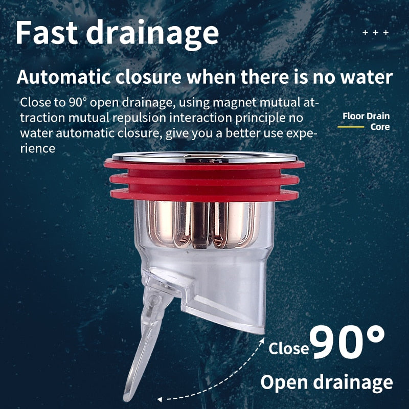 Lisslune | Safe Bathroom Universal Anti Odor Drain Filter Plug