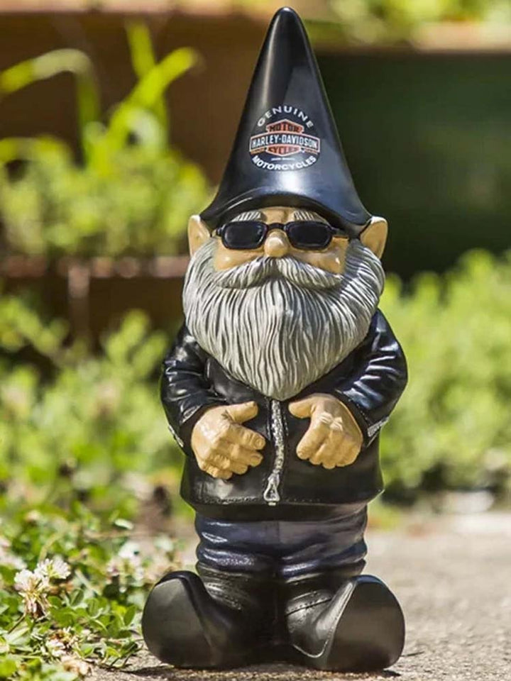 Lisslune | Charming Locomotive Gnome Garden Ornament