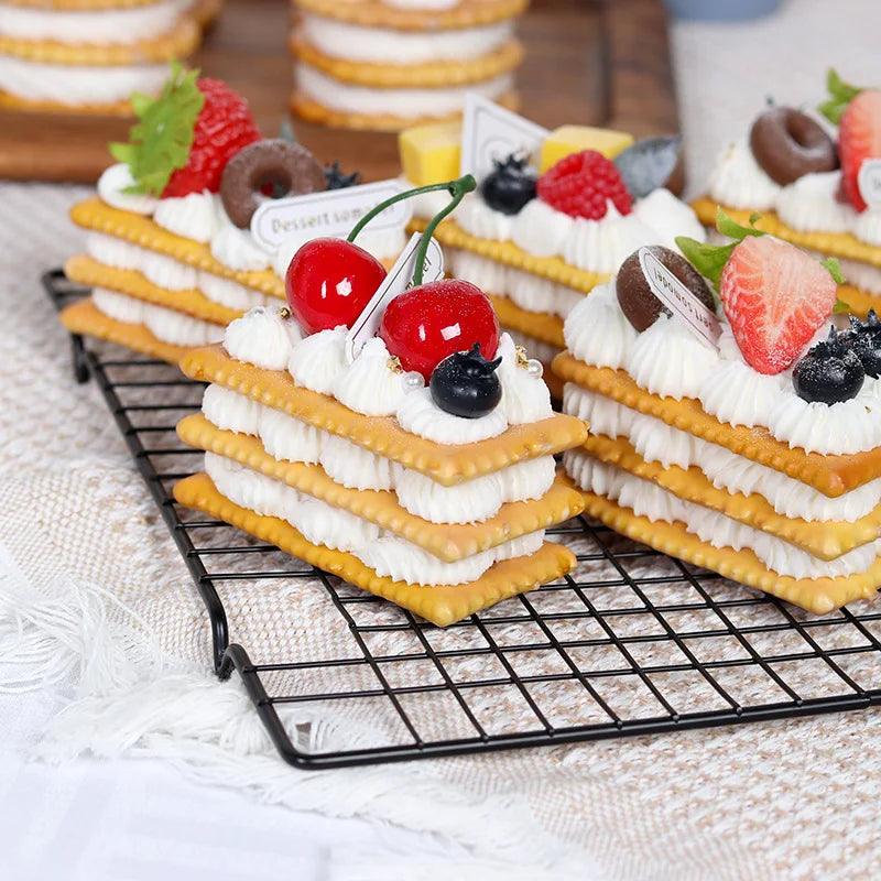 Lisslune | Realistic Artificial Dessert Cake for Home Decor and Photography - Food Simulation Model FCYY-002