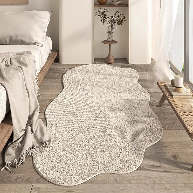 Rynx | Irregular Living Room Large Rugs Minimalist Bedroom Nightstand Carpet Plush Coffee Table Rugs Soft Comfortable Carpet Carpet